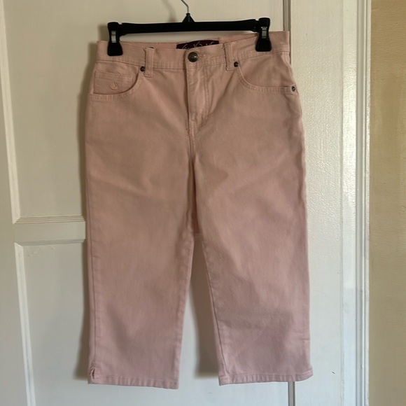 Gloria Vanderbilt light pink 5 pocket capri Size 4P - Picture 1 of 4